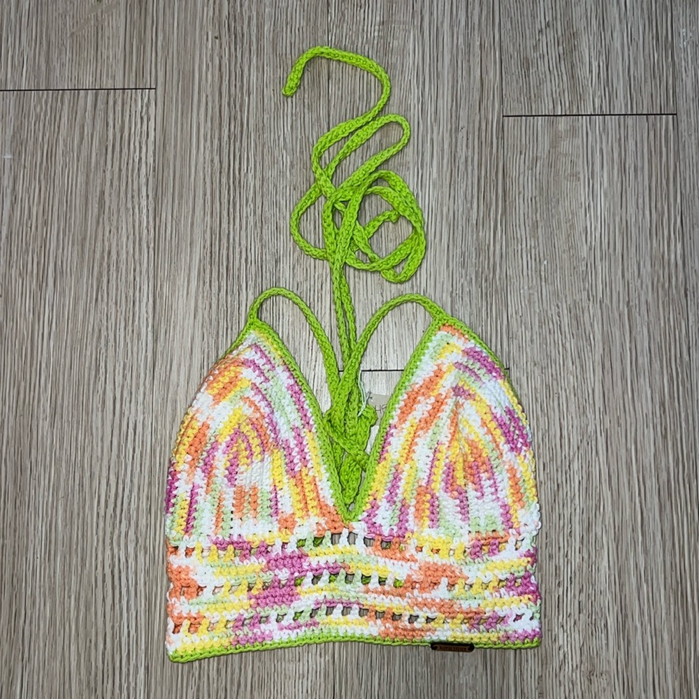 NWT Crochet Halter Top